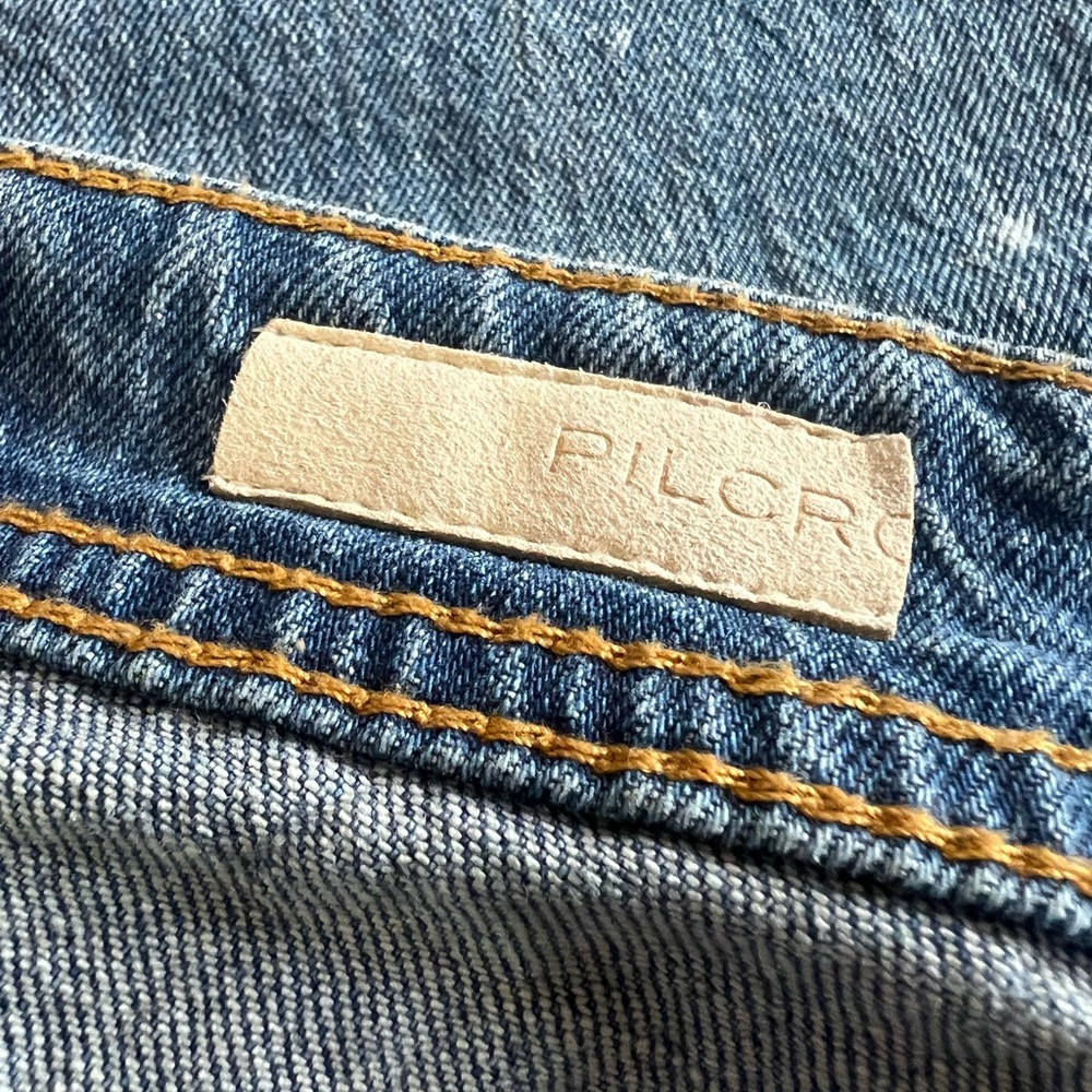 Patchwork Straight Leg Jeans - Picture 4 of 4
